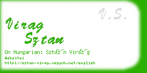 virag sztan business card